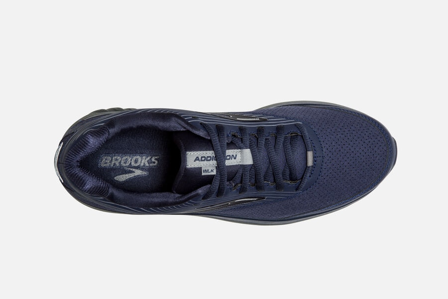 Addiction Walker Suede Brooks Running Shoes NZ Mens - Navy - FEPLUN-469